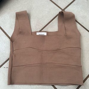 Stretchy square neck top